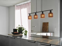 LEDVANCE DECOR Clay Windows Pendant Lampadario LN 4XE27 Marrone