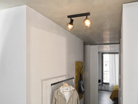 LEDVANCE DECOR Spot Firefly Deckenleuchte, OSRAM Lampe inklusive, schwarz, 2 x 2.8W, E14