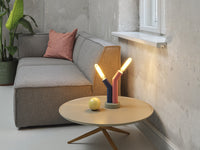 OSRAM DECOR Lampada da tavolo Straw, 2 fiamme, E27, Multicolore