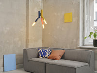 OSRAM DECOR Lampada a sospensione in paglia, 3 fiamme, E27, Multicolore