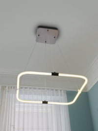 OSRAM DECOR Tetragon Lampada a sospensione, 18W, 3000K, 2000lm, Bianco caldo, Click DIM