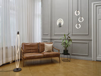 OSRAM DECOR Lampada da terra Swirl, 22W, Click DIM, 3000K, 2400lm