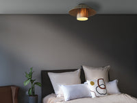 OSRAM DECOR Bamboo Paper Hut Deckenleuchte Braun, 400mm, E27