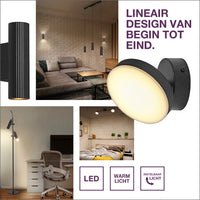OSRAM DECOR Lampada da terra a tamburo 2xGU10 Nero