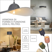 LEDVANCE DECOR Felt Hat Lampadario Grigio scuro, E27