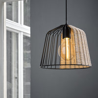 LEDVANCE DECOR Cage Bell Pendelleuchte, schwarz/braun, E27