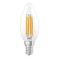 OSRAM Retrofit Classic B LED Lampe Kerzenform dimmbar (ex 40W) 5W / 2700K Warmweiß, E14