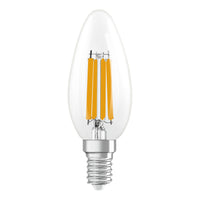 OSRAM Retrofit Classic B LED Lampada forma candela opaca dimmerabile (ex 40W) 5W / 4000K Bianco freddo E14
