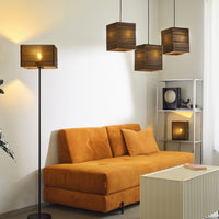 LEDVANCE DECOR Pendelleuchte Decor Cardboard Quadrato marrone, 3xE27