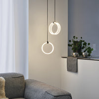 LEDVANCE DECOR Circle Pendelleuchte, 2 Pendel, 14W, Click CCT Black