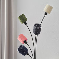LEDVANCE DECOR Lampada da terra 5-fiamme Decor Felt Weaving Cans, E14