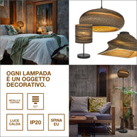 LEDVANCE DECOR Deckenleuchte Decor Cardboard Oval braun, 3xE27
