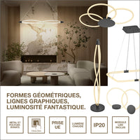 OSRAM DECOR Lampada a sospensione Swirl, 22W, 3000K, 2400lm, Bianco caldo, Dimmerabile con click