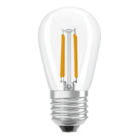 OSRAM Lampadina LED a filamento dimmerabile con attacco E27, bianco caldo (2700K), candela a soffio di vento, 5W, sostituzione per lampadina a incandescenza da 40W, trasparente, retrofit LED CLASSIC BA DIM