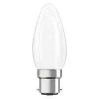 OSRAM Lampadina LED Retrofit CLASSIC B 4W 827 Opaca B22d, 470 lm, 2700 K, Bianco caldo
