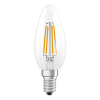 OSRAM Retrofit Classic B LED Lampe Kerzenform (ex 40W) 4W / 2700K Warmweiß E14