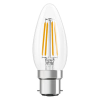 OSRAM Lampada LED Retrofit CLASSIC B 4W 827 Chiara B22d, 470 lm, 2700 K, Bianco caldo