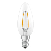 OSRAM Retrofit Classic B LED Lampada a forma di candela (ex 25W) 2,5W / 2700K Bianco caldo E14