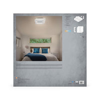 OSRAM LED Ventilatore da soffitto quadrato 55W CCT bianco 3000K-6500K