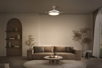 OSRAM LED Ventilatore da soffitto retrattile 66W Bianco 3000K-6500K