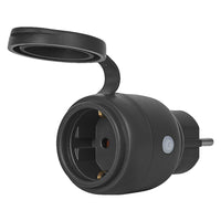OSRAM Matter SMART+ COMPACT Plug smarte Outdoor Steckdose, schwarz