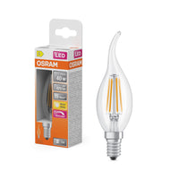 OSRAM Lampada LED Retrofit CLASSIC BA DIM 4W 827 Chiaro E14, 470 lm, 2700 K, Bianco caldo