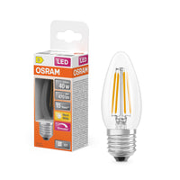 OSRAM Lampada LED Retrofit CLASSIC B DIM 4.8W 827 Chiaro E27, 470 lm, 2700 K, Bianco caldo
