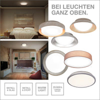 OSRAM ORBIS DUBLIN Deckenleuchte, silber, 24W, 2700lm