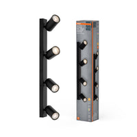OSRAM LED SPOT OCTAGON lampada da soffitto 4 x 3,4W, GU10, 920lm, nero