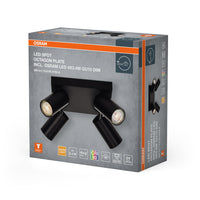 OSRAM LED SPOT OCTAGON PL Lampada da soffitto 4 x 3,4W, GU10, 920lm, nero