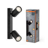OSRAM LED SPOT OCTAGON lampada da soffitto 2 x 3,4W, GU10, 460lm, nero