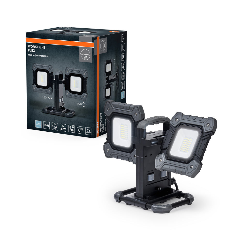 OSRAM LAMPADA DA LAVORO VALUE FLEX Faretto 2x30W, 6450lm, 6500K