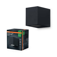 OSRAM ENDURA Square Down lampada da parete esterna, nero, GU10