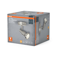 OSRAM LED SPOT ARGENTO SPAZZOLATO GU10 2.6W, 230 lm, 2700 K, Bianco caldo
