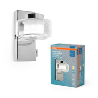 OSRAM ORBIS Fiamma Applique da bagno 5.5W Click CCT IP44 Cromo
