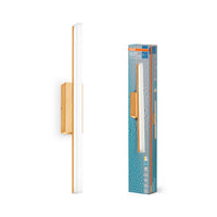 OSRAM Orbis Specchio Lampada da Specchio, Bagno, Click-CCT, 10W, 60cm, Decorazione in Legno, IP44