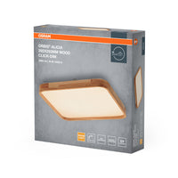 OSRAM ORBIS Alicia lampada da soffitto dimmerabile Click-DIM 16W 292x292mm decorazione in legno