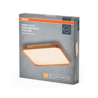 OSRAM ORBIS Alicia lampada da soffitto dimmerabile Click-DIM 24W 395x395mm decorazione in legno