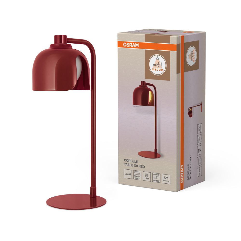 OSRAM Decor Corolle Tavolo G9 Rosso