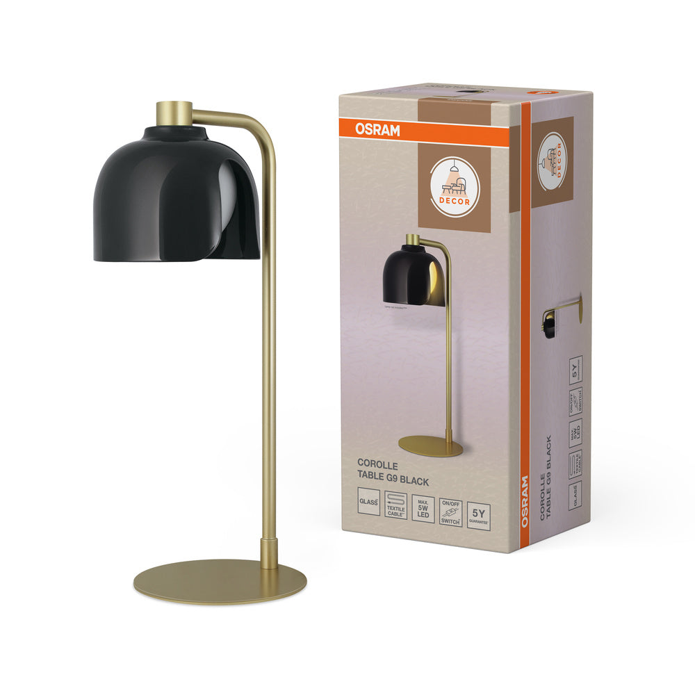 OSRAM Decor Corolle Tavolo G9 Nero