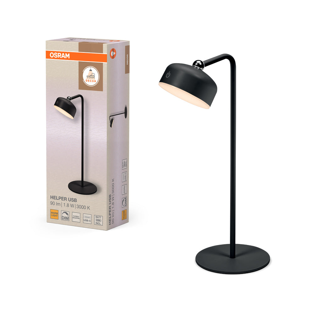 OSRAM DECOR HELPER GADGET Batteriebetriebene USB Leuchte Schwarz