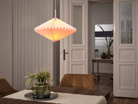 OSRAM DECOR Paper Lantern Diamond Pendelleuchte E27 Weiß