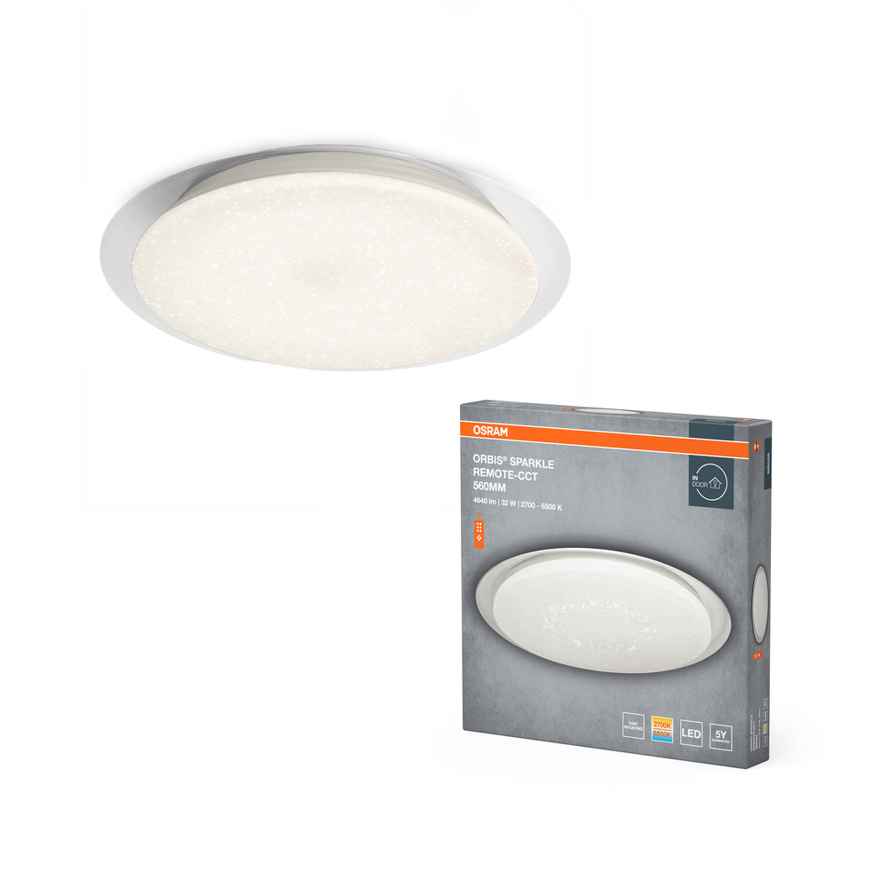 OSRAM ORBIS® Plafoniera Sparkle Remote-CCT 560mm 32W, 2800 lm, 2800…6000 K, Bianco Regolabile