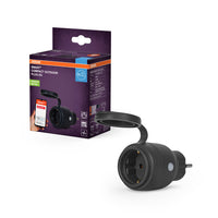 LEDANCE ZigBee SMART+ presa compatta intelligente da esterno, nera