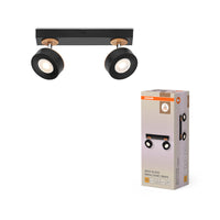 OSRAM DECOR SPOT PLUTO lampada da soffitto, 9,6W, 615lm, nero