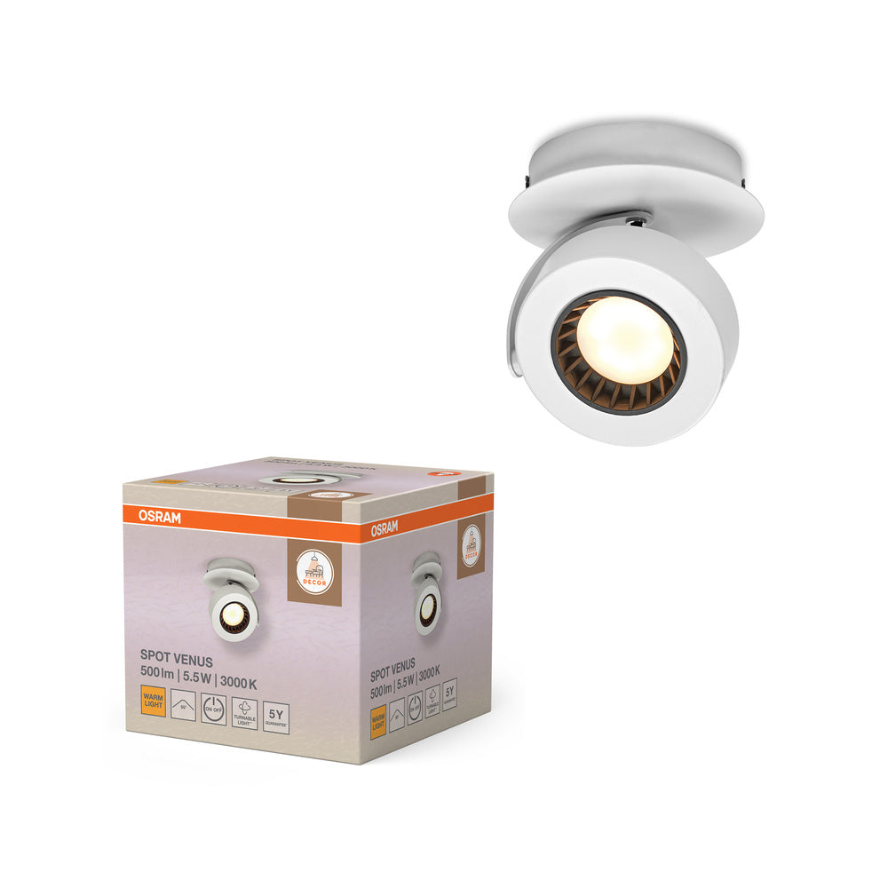 OSRAM DECOR SPOT VENUS Applique, 5,5W, 210lm, bianco