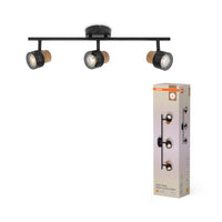 OSRAM DECOR SPOT CORK lampada da soffitto, 3 x 3,4W, 690lm, nero
