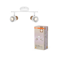OSRAM DECOR SPOT CORK lampada da soffitto, 2 x 3,4W, 460lm, bianco