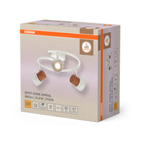 OSRAM DECOR SPOT CORK Lampada a soffitto a spirale, 3 x 3,4W, 690lm, bianco