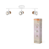 OSRAM DECOR SPOT CORK lampada da soffitto, 3 x 3,4W, 690lm, bianco